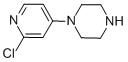 structure of CAS# 854159-45-8, 1-(2-Chloro-Pyridin-4-Yl)-Piperazine;1-(2-CHLORO-PYRIDIN-4-YL)-PIPERAZINE