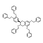 CAS 登录号：85443-49-8， (2R,3S)-3,5,7-三(苄氧基)-2-[3,4-二(苄氧基)苯基]色满