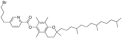 CAS#: 85446-74-8， [2,5,7,8-Tetramethyl-2-(4,8,12-Trimethyltridecyl)Chroman-6-Yl] 5-(4-Bromobutyl)Pyridine-2-Carboxylate