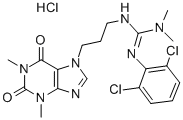 CAS#: 85461-02-5， 7-(3-(2-(2,6-Dichlorophenyl)-3,3-Dimethylguanidino)Propyl)Theophylline Hydrochloride