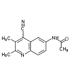 CAS#: 855165-86-5， N-(4-Cyano-2,3-dimethyl-6-quinolinyl)acetamide