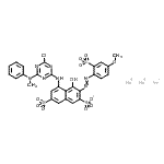 CAS 登录号：85631-77-2， 三钠5-({4-氯-6-[甲基(苯基)氨基]-1,3,5-三嗪-2-基}氨基)-4-羟基-3-[(4-甲氧基-2-磺酸苯基)偶氮]-2,7-萘二磺酸酯