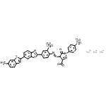 CAS 登录号：85631-91-0， 三钠4-{[4-(6-甲基-2,6'-联-1,3-苯并噻唑-2'-基)-2-磺酸苯基]偶氮}-5-氧代-1-(4-磺酸苯基)-4,5-二氢-1H-吡唑-3-羧酸酯