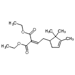 CAS#: 85665-70-9， Diethyl [2-(2,2,3-trimethyl-3-cyclopenten-1-yl)ethylidene]malonate