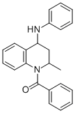 CAS#: 857-45-4， [3,4-Dihydro-2-Methyl-4-(Phenylamino)-1(2H)-Quinolinyl]Phenyl-Methanone