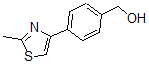structure of CAS# 857283-96-6, 4-(2-Methyl-4-Thiazolyl)-Benzenemethanol;[4-(2-Methyl-1,3-Thiazol-4-Yl)Phenyl]Methanol 97%;[4-(2-METHYL-1,3-THIAZOL-4-YL)PHENYL]METHANOL