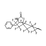 结构式 CAS# 857637-92-4, 4-苄基-5-(3,3,4,4,5,5,6,6,7,7,8,8,8-十三氟辛基)-1,3-恶唑烷-2-酮