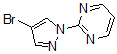 结构式 CAS# 857641-46-4, 2-(4-溴-1H-吡唑-1-基)-嘧啶