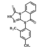 CAS#: 85772-36-7， 4-(2,4-Dimethylphenyl)-1-thioxo-2,4-dihydro[1,2,4]triazolo[4,3-a]quinazolin-5(1H)-one