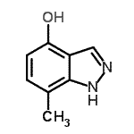 CAS#: 858227-44-8， 7-Methyl-1H-indazol-4-ol