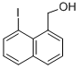 structure of CAS# 85864-84-2, (8-Iodo-1-Naphthyl)Methanol;1-HYDROXYMETHYL-8-IODONAPHTHALENE;(8-IODO-1-NAPHTHYL)METHANOL