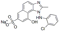 CAS#: 85895-87-0， 1-[(2-Chlorophenyl)Amino]-9-Hydroxy-2-Methyl-1H-Naphth[1,2-d]Imidazole-7-Sulfonic Acid Sodium Salt (1:1)