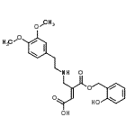 CAS#: 85915-86-2， (2E)-3-({[2-(3,4-Dimethoxyphenyl)ethyl]amino}methyl)-4-[(2-hydroxybenzyl)oxy]-4-oxo-2-butenoic acid