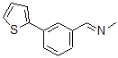 structure of CAS# 859833-20-8, N-[[3-(2-Thienyl)Phenyl]Methylene]-Methanamine;N-Methyl-1-(3-Thien-2-Ylphenyl)Methylamine;N-Methyl-N-(3-Thien-2-Ylbenzyl)Amine 97%;N-Methyl-3-(Thien-2-Yl)Benzylamine 97%