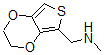 structure of CAS# 859851-03-9, 2,3-Dihydro-N-Methyl-Thieno[3,4-b]-1,4-Dioxin-5-Methanamine;N-(2,3-Dihydrothieno[3,4-B][1,4]Dioxin-5-Ylmethyl)-N-Methylamine 95%;2,3-Dihydro-5-[(Methylamino)Methyl]Thieno[3,4-B][1,4]Dioxine 95%;N-(2,3-DIHYDROTHIENO[3,4-B][1,4]DIOXIN-5-YLMETHYL)-N-METHYLAMINE