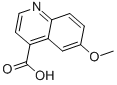 structure of CAS# 86-68-0, 6-Methoxy-4-Quinolinecarboxylicacid;6-Methoxy-4-Quinolinecarboxylic Acid;6-Methoxycinchoninic Acid;4-Quinolinecarboxylic Acid, 6-Methoxy-