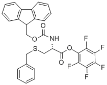 structure of CAS# 86060-95-9, N-[(9H-Fluoren-9-ylmethoxy)carbonyl]-S-(phenylmethyl)-L-Cysteine pentafluorophenyl ester;N-FMOC-S-BENZYL-L-CYSTEINE PENTAFLUOROPHENYL ESTER);FMOC-S-BENZYL-L-CYSTEINE PENTAFLUOROPHENYL ESTER;FMOC-CYSTEINE(BZL)-OPFP