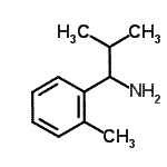 structure of CAS# 860701-50-4, 2-methyl-1-(o-tolyl)propan-1-amine;[2-methyl-1-(2-methylphenyl)propyl]amine;2-methyl-1-(2-methylphenyl)propan-1-amine;2-methyl-1-(o-tolyl)propan-1-amine