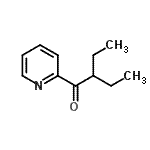 structure of CAS# 860705-36-8, 2-Ethyl-1-(2-pyridinyl)-1-butanone;1-Ethylpropyl 2-pyridyl ketone