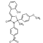 CAS#: 86128-76-9， (5Z)-5-(2-Hydroxybenzylidene)-2-(4-methoxyphenyl)-2-methyl-3-(4-nitrophenyl)-1,3-thiazolidin-4-one