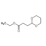结构式 CAS# 86178-21-4, 乙基3-(1,3-二恶烷-2-基)丙酸酯