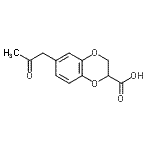 CAS#: 863132-85-8， 6-(2-Oxopropyl)-2,3-dihydro-1,4-benzodioxine-2-carboxylic acid