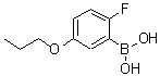 结构式 CAS# 863248-36-6, (2-氟-5-丙氧基苯基)硼酸