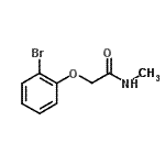 结构式 CAS# 863411-69-2, 2-(2-溴苯氧基)-N-甲基乙酰胺
