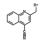 CAS 登录号：863654-36-8， 2-(溴甲基)-4-喹啉甲腈