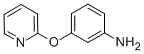 structure of CAS# 86556-09-4, 3-(Pyridin-2-Yloxy)Aniline;3-(Pyridin-2-Yloxy)-Phenylamine;3-(Pyridin-2-Yloxy)Aniline 97%;3-(PYRIDIN-2-YLOXY)ANILINE 97