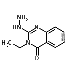 structure of CAS# 86662-57-9, 3-Ethyl-2-hydrazino-4(3H)-quinazolinone;3-ethyl-2-hydrazino-3-hydroquinazolin-4-one;3-ethyl-2-hydrazinylquinazolin-4(3H)-one;MFCD01896590