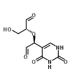 CAS 登录号：86762-35-8， (2R)-2-[(1S)-1-(2,4-二氧代-1,2,3,4-四氢-5-嘧啶基)-2-氧代乙氧基]-3-羟基丙醛