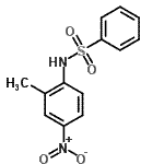 structure of CAS# 86785-33-3, N-(2-Methyl-4-nitrophenyl)benzenesulfonamide;NSC66190