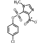 CAS#: 86808-62-0， 4-Chlorophenyl 1-methyl-4-nitro-1H-imidazole-5-sulfonate