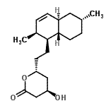 CAS#: 86827-77-2， (4R,6R)-6-{2-[(1S,2S,4aR,6R,8aS)-2,6-Dimethyl-1,2,4a,5,6,7,8,8a-octahydro-1-naphthalenyl]ethyl}-4-hydroxytetrahydro-2H-pyran-2-one