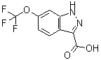结构式 CAS# 869782-97-8, 6-(三氟甲氧基)-1H-吲唑-3-羧酸