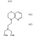 CAS 登录号：86979-77-3， 2-(2,3-二氢-4H-吡啶并[3,2-b][1,4]恶嗪-4-基)-N,N-二乙基乙胺三盐酸盐