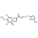 CAS#: 87075-23-8， (5S,10R)-N-[3-(2-Amino-1H-imidazol-5-yl)propyl]-7,9-dibromo-10-hydroxy-8-methoxy-1-oxa-2-azaspiro[4.5]deca-2,6,8-triene-3-carboxamide