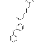 structure of CAS# 871127-76-3, 7-Oxo-7-(3-phenoxyphenyl)heptanoic acid;7-oxo-7-(3-phenoxyphenyl)heptanoic acid
