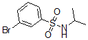 structure of CAS# 871269-08-8, 3-Bromo-N-(1-Methylethyl)-Benzenesulfonamide;3-Bromo-N-Isopropylbenzenesulphonamide 98%;3-BROMO-N-ISOPROPYLBENZENESULPHONAMIDE;N-ISOPROPYL 3-BROMOBENZENESULFONAMIDE