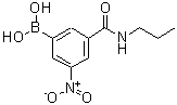 结构式 CAS# 871332-88-6, [3-硝基-5-(丙基氨基甲酰)苯基]硼酸