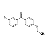 结构式 CAS# 872279-52-2, (3-溴苯基)(4-乙氧基苯基)甲酮