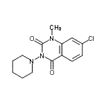 CAS#: 87296-69-3， 7-Chloro-1-methyl-3-(1-piperidinyl)-2,4(1H,3H)-quinazolinedione
