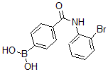 structure of CAS# 874288-01-4, B-[4-[[(2-Bromophenyl)Amino]Carbonyl]Phenyl]-Boronic Acid;4-[(2-Bromophenyl)Carbamoyl]Benzeneboronic Acid 98%;4-[(2-Bromophenyl)Carbamoyl]Benzeneboronic Acid;4-(2-BROMOPHENYLCARBAMOYL)PHENYLBORONIC ACID