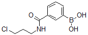 structure of CAS# 874288-10-5, B-[3-[[(3-Chloropropyl)Amino]Carbonyl]Phenyl]-Boronic Acid;3-(3-Chloropropylcarbamoyl)Benzeneboronic Acid 98%;3-(3-CHLOROPROPYLCARBAMOYL)BENZENEBORONIC ACID;3-(3-CHLOROPROPYLCARBAMOYL)PHENYLBORONIC ACID