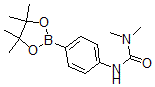 structure of CAS# 874290-93-4, 4-(3-Dimethylureido)phenylboronic acid, pinacol ester;4-[(DIMETHYLCARBAMOYL)AMINO]BENZENEBORONIC ACID, PINACOL ESTER 95%4-(3-DIMETHYLUREIDO)BENZENEBORONIC ACID, PINACOL ESTER;1,1-DIMETHYL-3-[4-(4,4,5,5-TETRAMETHYL-1,3,2-DIOXABOROLAN-2-YL)PHENYL]UREA;4-[(Dimethylcarbamoyl)Amino]Benzeneboronic Acid, Pinacol Ester 95%