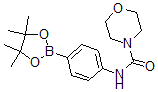 结构式 CAS# 874290-97-8, 4-(吗啉基羰基氨基)苯硼酸频哪醇酯