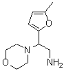 结构式 CAS# 875160-04-6, 2-(5-甲基-2-呋喃基)-2-(4-吗啉基)乙胺