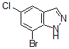 结构式 CAS# 875305-86-5, 7-溴-5-氯-1H-吲唑