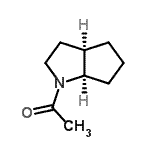 CAS#: 87623-96-9， 1-[(3aR,6aR)-3,3a,4,5,6,6a-hexahydro-2H-cyclopenta[b]pyrrol-1-yl]ethanone